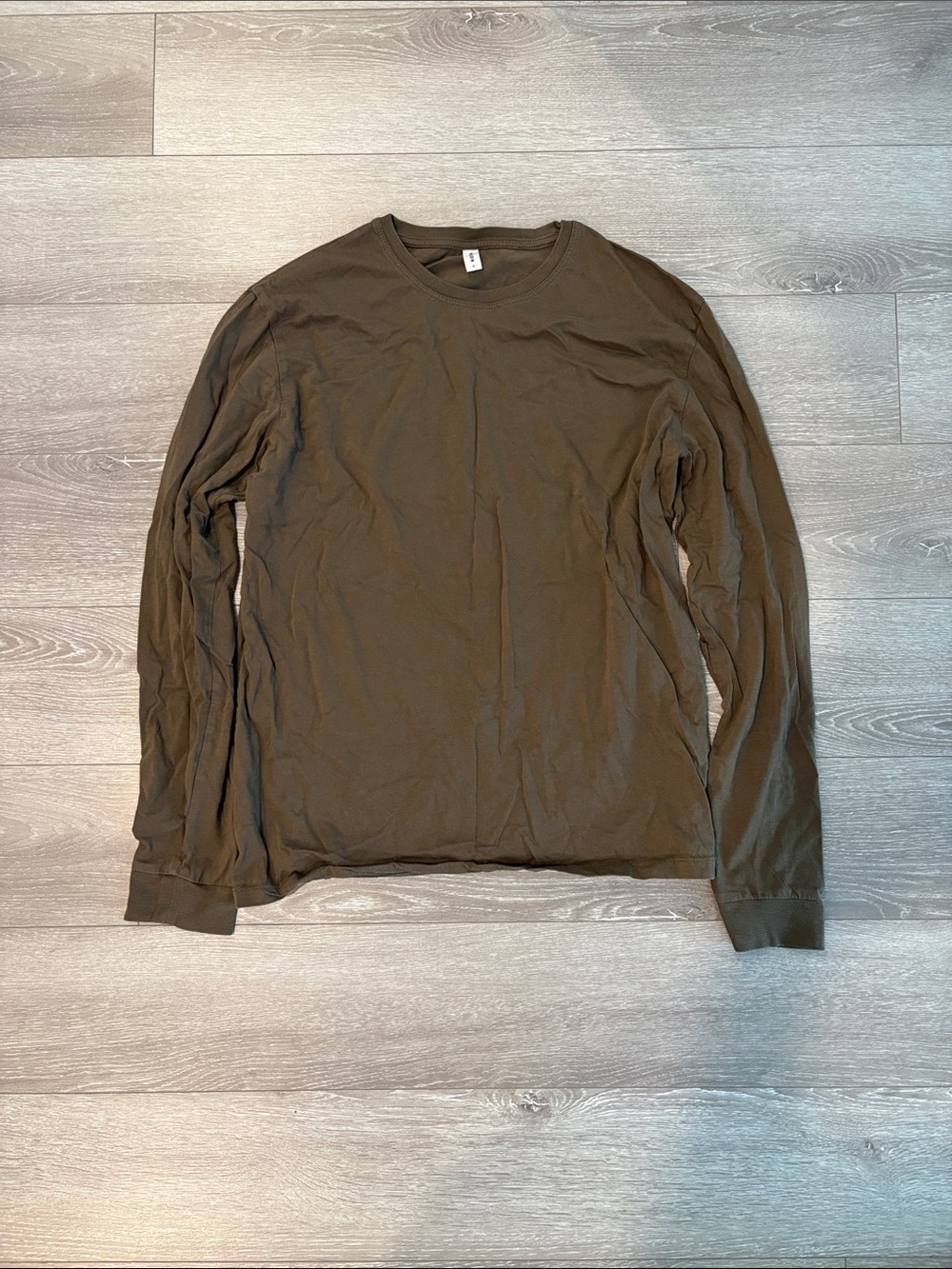 Kotn Men's Long-Sleeve Crew Neck Shirt - Olive